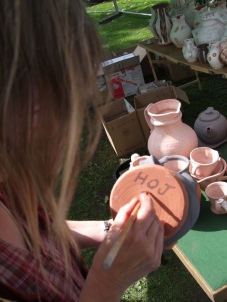 Marking pots for the 2008 firing